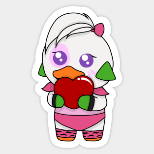 fnaf security breach chica valentine chibi Sticker